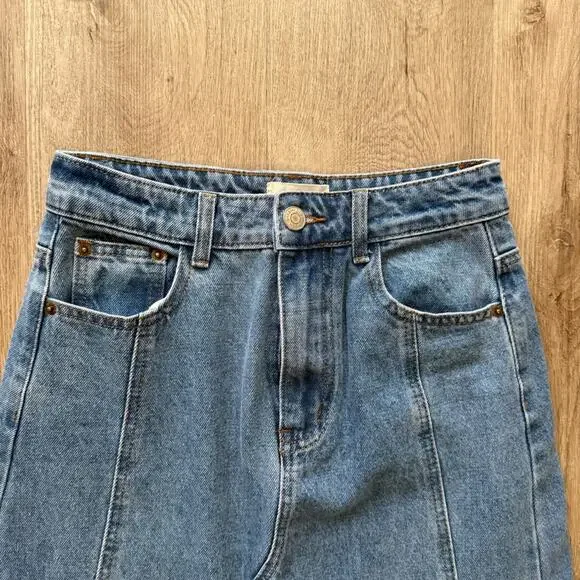 dissh lennon vintage denim blue long cotton high waist maxi skirt size 2 - Picture 7 of 12